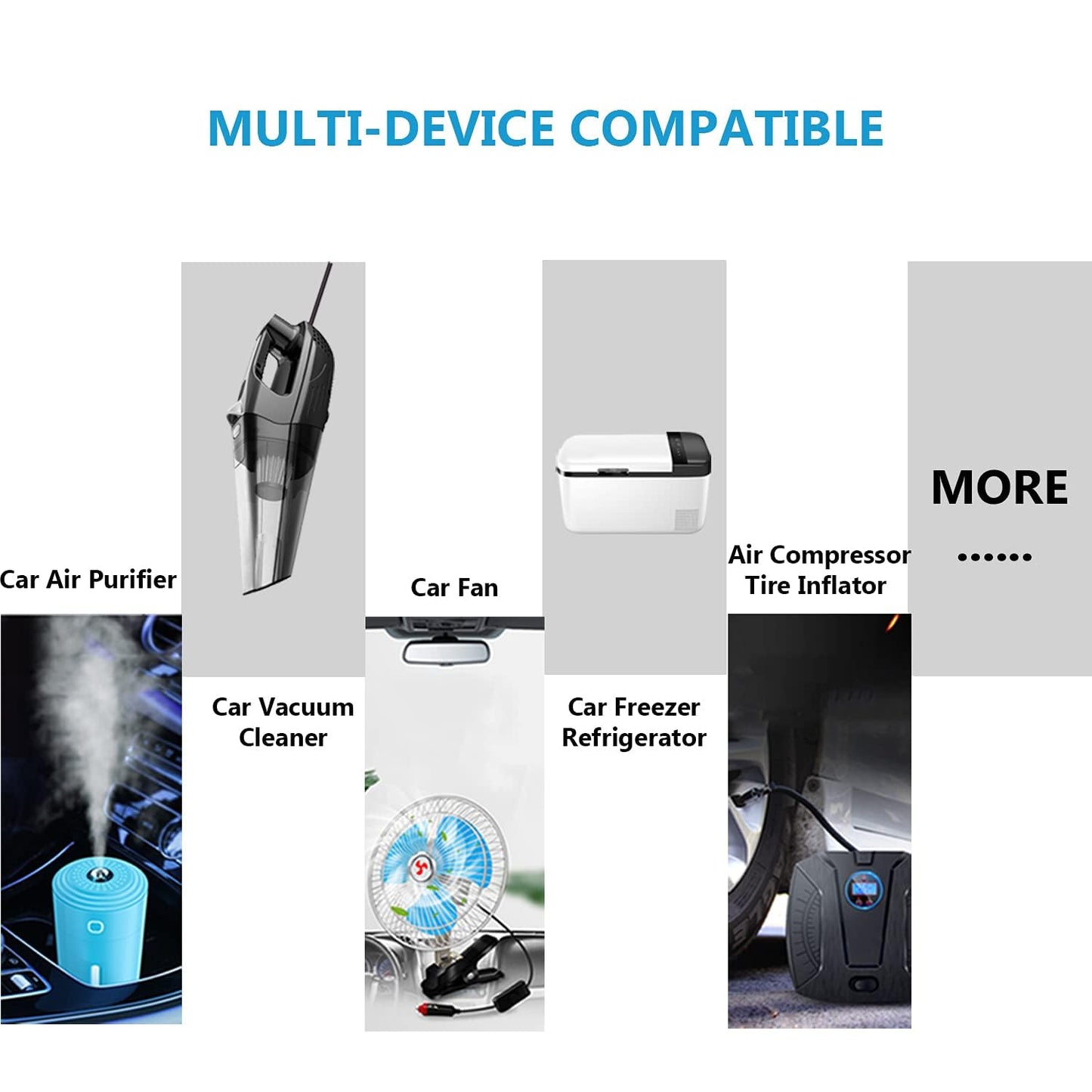 200W AC to DC Converter 240V to DC-12V Car Cigarette Lighter Socket Adapter for Inflators, Car Vacuum Cleaners, Car Refrigerators, and More