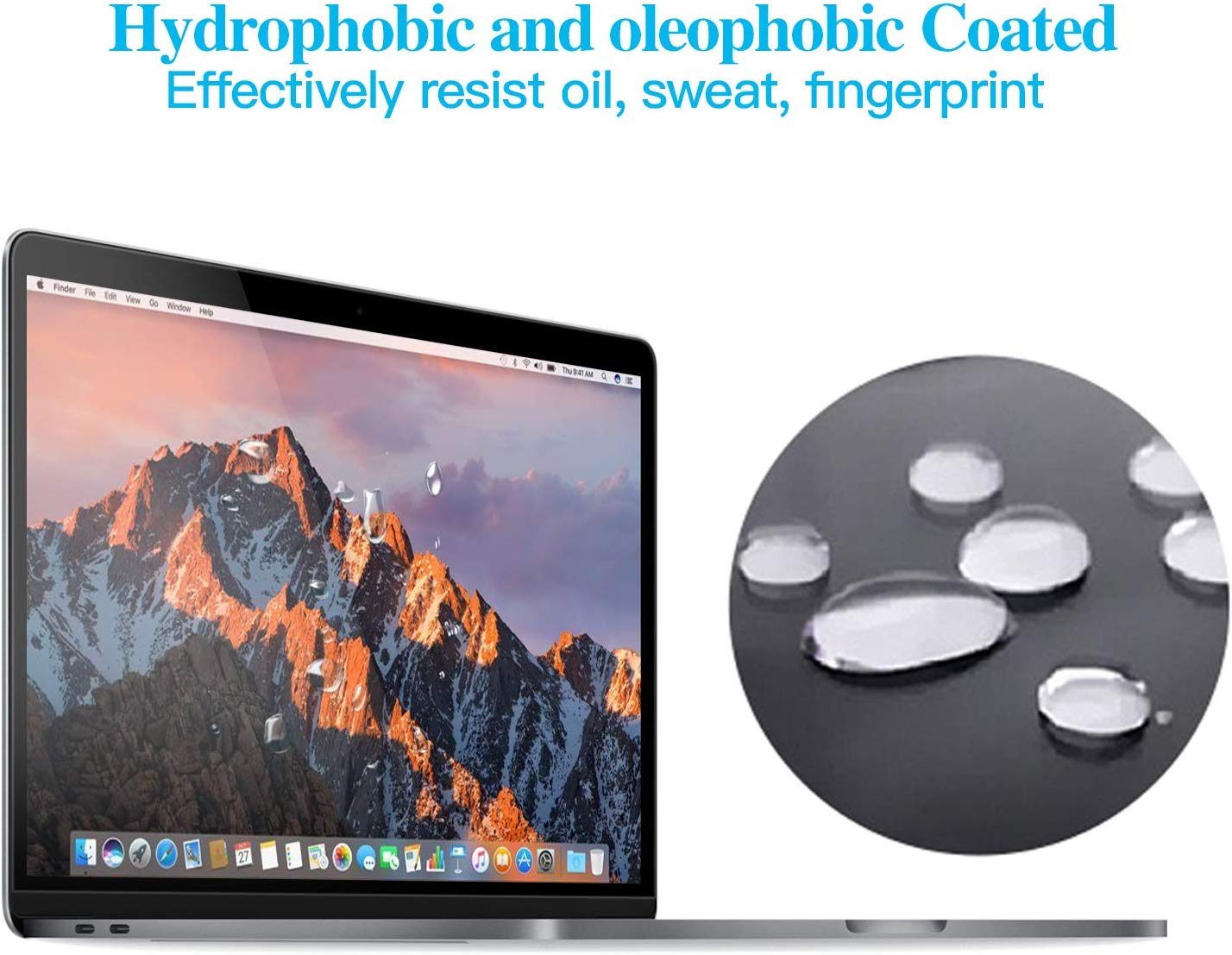 (Pack of 5) Clear Screen Guard Compatible with Macbook Air 13.6 Inch M2 Chip 2022 (A2681)- (Clear Screen Guard)