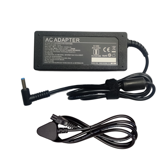 HP 65W BLUE PIN LAPTOP CHARGER