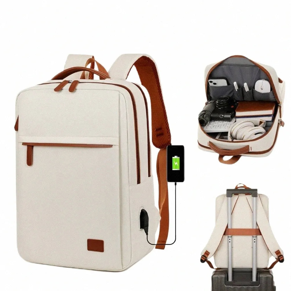 Premium Large Capacity Laptop Bag Backpack with USB Charging Port Perfect for Travel and Daily Use