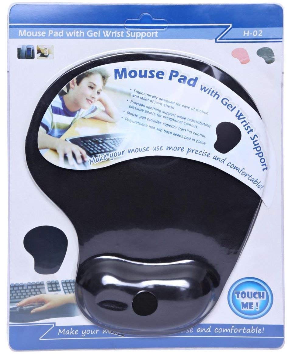gel mouse pad with palm wrist support