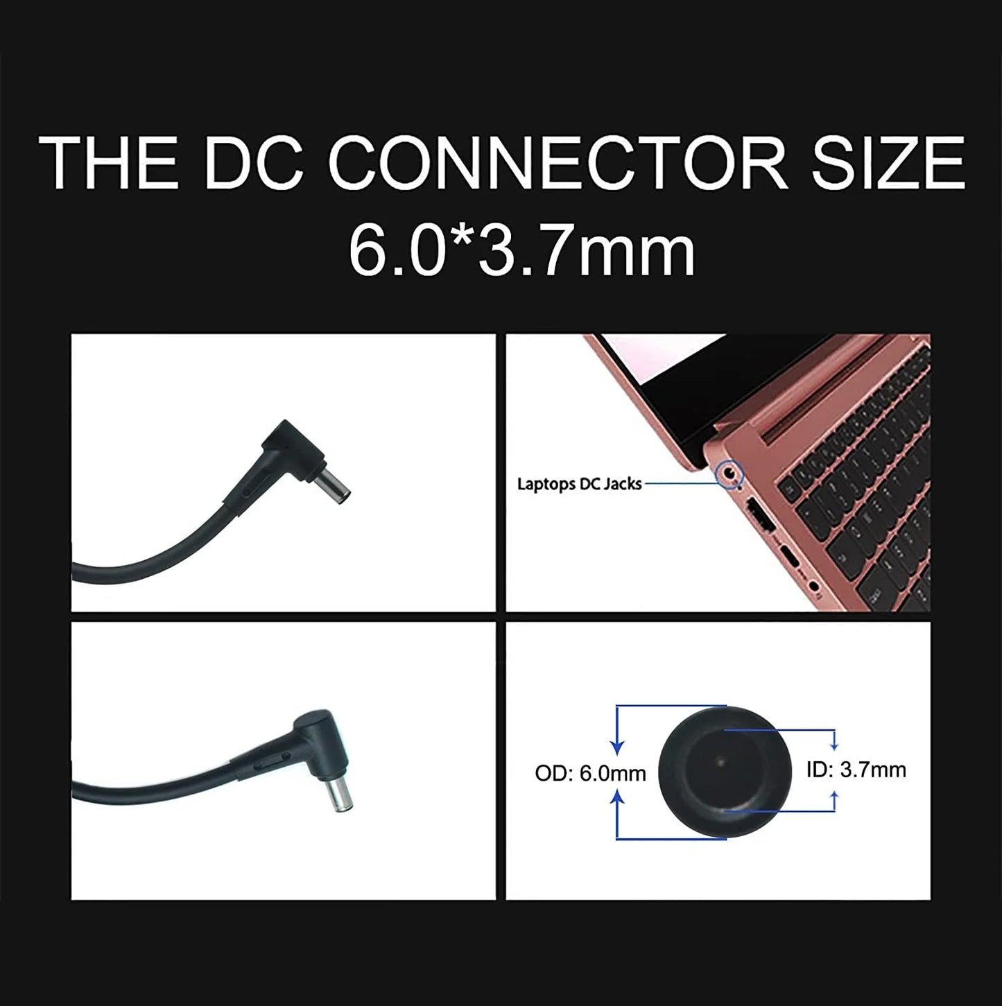 ASUS 230W (6.0mm * 3.7mm) 19.5V 11.8A ASUS ROG Zephyrus GX501 GX501V GX501VI adapter 230 W Adapter (Power Cord Included)