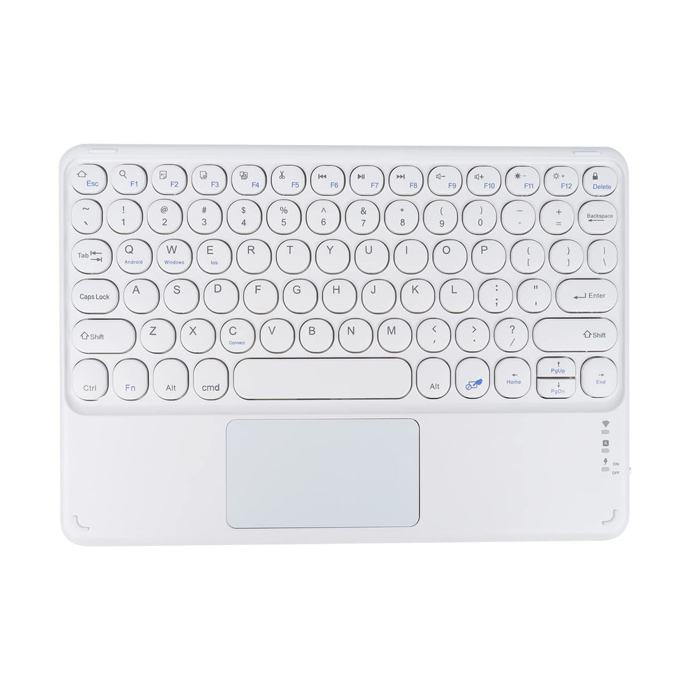 Ultra Slim Rechargeable Bluetooth Keyboard with Trackpad for Mac, iPad, Tablet, PC, Laptop