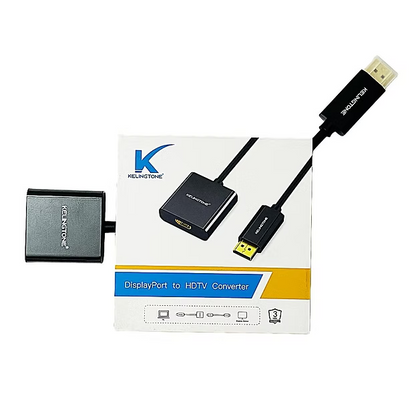 Kelingtone DisplayPort (DP) To HDMI Female Adapter 1080 @ 60Hz Converter for PC/Laptop/Projector/HDTV