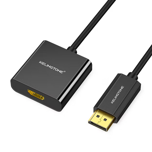 Kelingtone DisplayPort (DP) To HDMI Female Adapter 1080 @ 60Hz Converter for PC/Laptop/Projector/HDTV