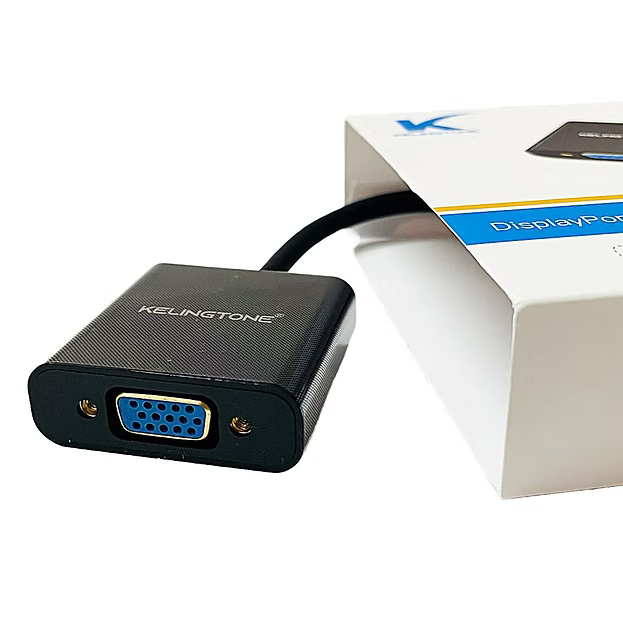 Kelingtone DisplayPort (DP) To VGA Female Adapter Converter for PC/Laptop/Projector/HDTV | 3 Years Warranty