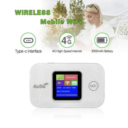 Wireless 4G/ 5G LTE Hotspot | 5G Pocket Router | 3000 mAh Battery (12 Hrs) | All Sim Supported