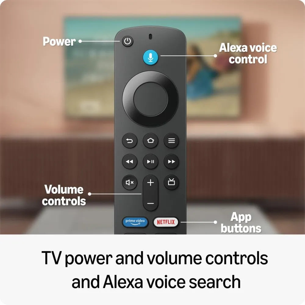 (Newest model) Amazon Fire TV Stick HD Streaming Device with Alexa Voice Search (Dolby Atmos, HDR10+, Dual-Antenna Wi-Fi, Black)