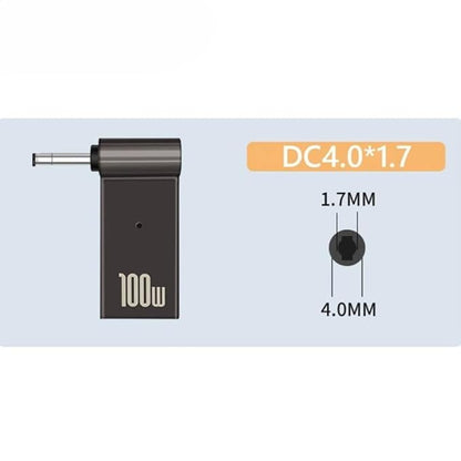 Hi-Lite Essentials Type C to Lenovo 4.0X 1.7MM Pin Laptop Charging Converter 100W for Lenovo IdeaPad Yoga Laptop Series, Chromebook(Does not work with Mobile Chargers)