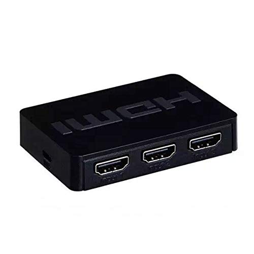 JSAUX 3 IN 1 OUT HDMI Switch with Wireless Remote, 3 Port in 1 Out Support 3D Full HD