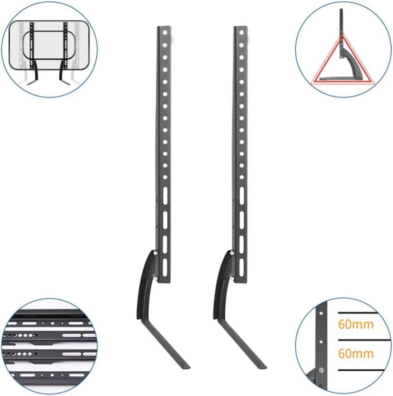 Universal Table Top Tv Stand for 19" to 45" Inch TV or Monitor Table Stand for LCD LED Flat TV with Mount and Height Adjustment, Weighting Capacity Upto 45 kgs