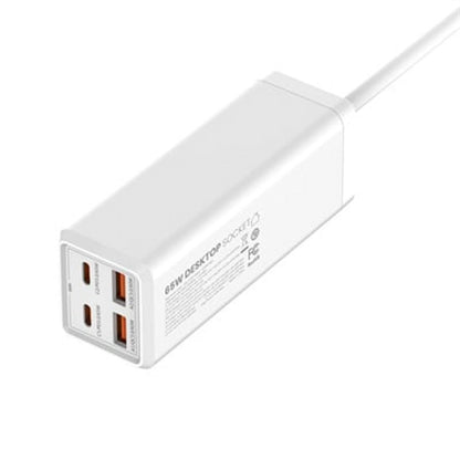 LDNIO 65W Pd Adapter Multifunctional 250 Volts Charger Power Strip - Charge Your Devices Quickly With Usb Ports, Type C, And 200Cm Extension Socket.