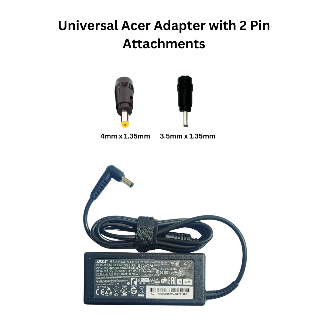 OEM Acer 19V 2.37A Laptop Chargers Power Adapter for Acer One 14 Laptop (Not for Aspire series or Chromebook))