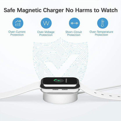 Hi-Lite Essentials Magnetic Fast Charger to USB-C Cable 1m Type C PD iWatch Wireless Charging Compatible for Apple Watch Ultra 49mm & Series 8 7 6 5 4 3 2 1 SE All Versions 38mm 40mm 42mm 44mm 45mm (White)