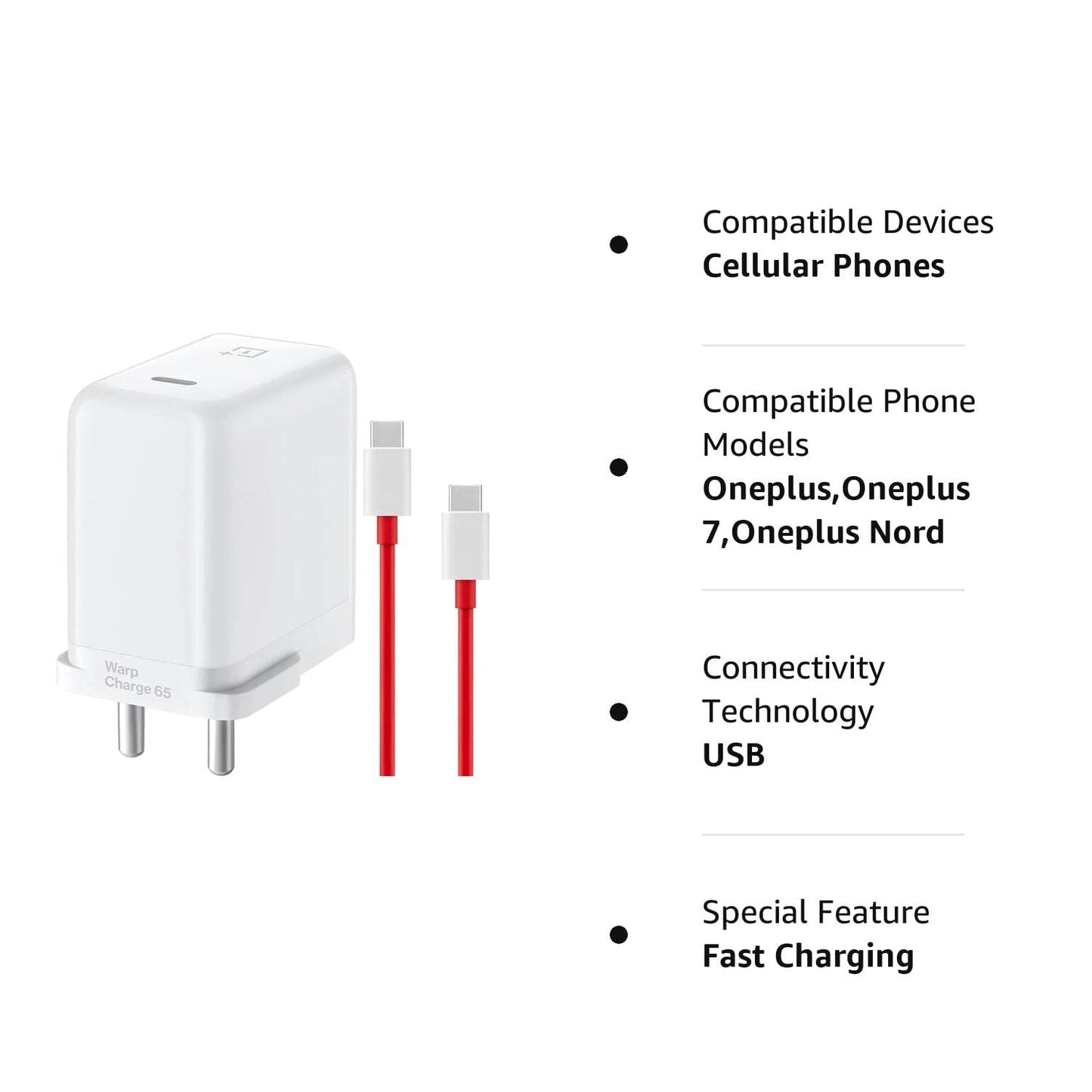 Warp Charger Oneplus Nord N10 Charger Watt 65w Charger Oneplus