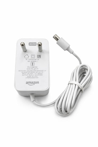 Original 30W 18V Power Adapter for Echo 4th Gen and Echo Show 8(1st, 2nd Gen)- White