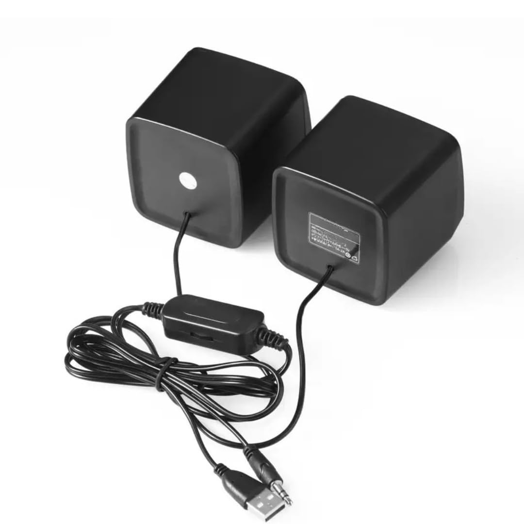 ADNet AD-SP-132 USB 2.0 Multimedia Mini Speakers Black 2 W Laptop/Desktop Speaker  (Black, Mono Channel)