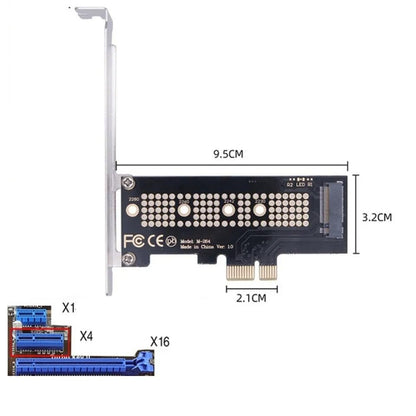 PCI-E x1 to M.2 NVMe SSD Expansion Card, PCI Express (1x) Expansion Card Converter for M2 NGFF NVME SSD-NOT BOOTABLE