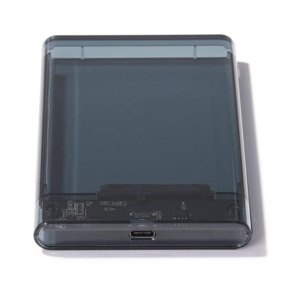 USB 3.1 Type C Hard Disk Case Enclosure for 2.5 Inch SATA HDD/SSD, Supports SATA III, Max 8TB, Tool-Free Design