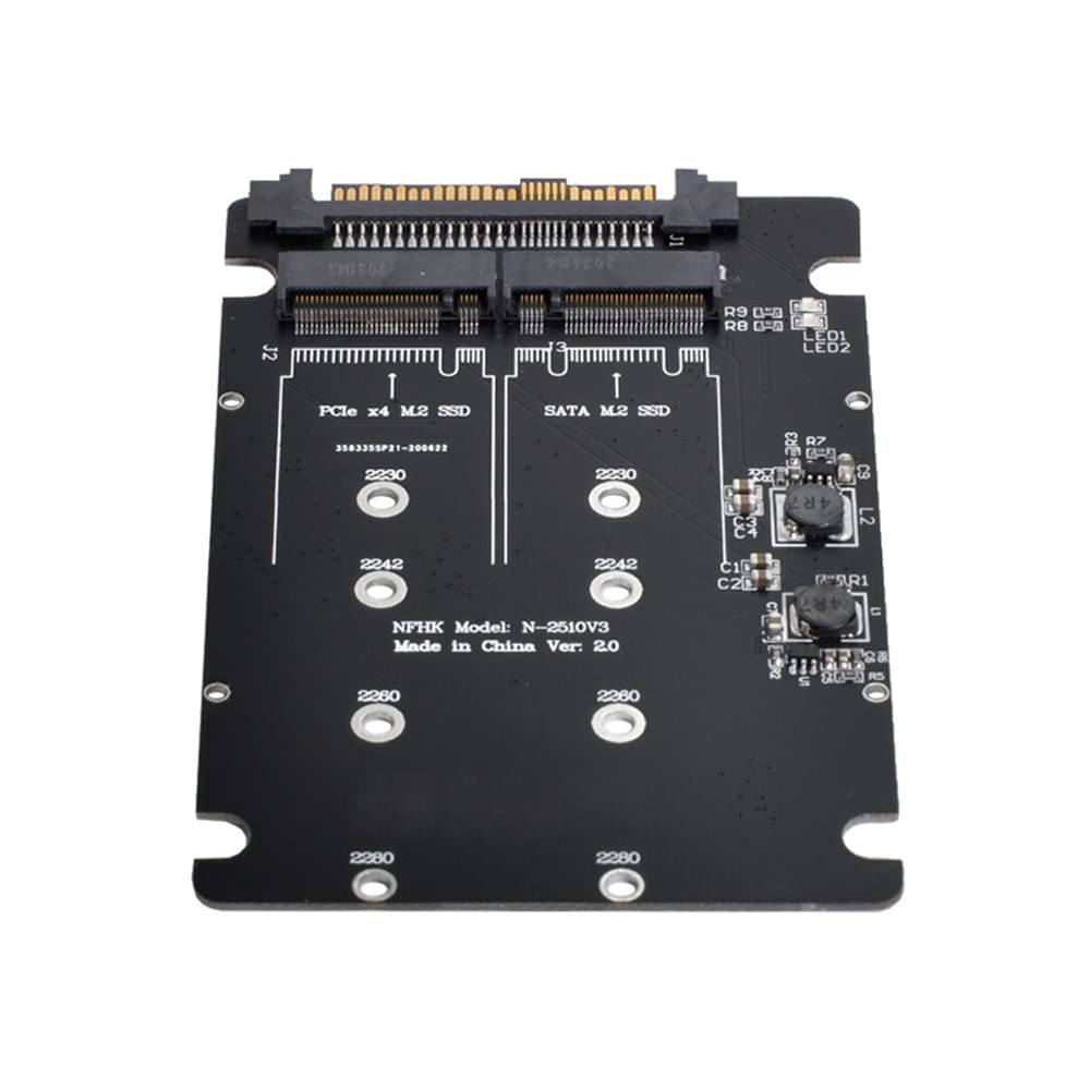 NVME U.2 to Combo NGFF M.2 M-Key SATA PCIe SSD Adapter for Mainboard Replace SSD 750 p3600 p3700