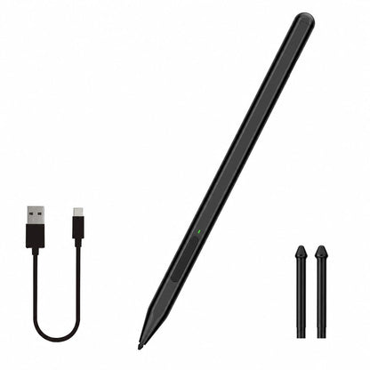 Stylus Pen for Microsoft Surface Pro 12/11/10/9/8/X/7+/6/5/4/3, Go 4/3/2/1, Laptop 1-6/Studio/Book, with Palm Rejection, Tilt Function, 1024 Pressure, Black