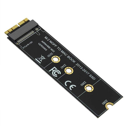 M.2 NVME SSD Convert Adapter Card Compatible with MacBook Air Pro Retina (Year 2013-2017), NVME/AHCI SSD Upgraded Kit for A1465 A1466 A1398 A1502(Not Fit Early 2013 MacBook Pro) TD-406HS