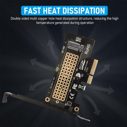 M.2 NVMe to PCI-E X4 Adapter High Speed M.2 NVMe to PCI-E X4 Adapter Universal M.2 NVMe to PCI-E X4 Interface Compatible with M.2 NVme2230/2242/2260/2280