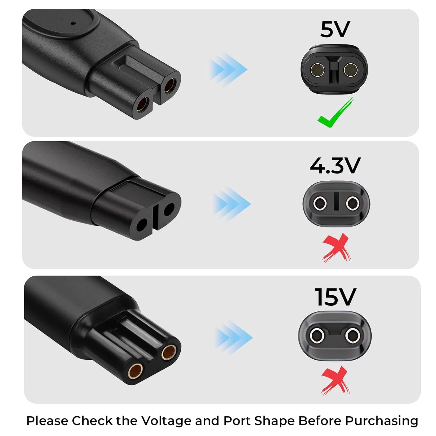 Hi-Lite Essentials 5V USB Charger Charging Cable for Philips MG5930, MG7920, BT3301, BT3302/15, BT3303/30, BT 3415, QP1424/10,Bt3415/15, BT3441/30, BT3431/30, BT3435