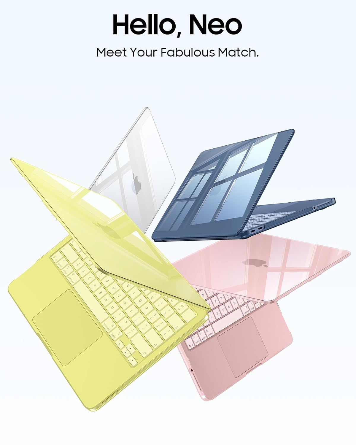 (NEW) Mac Book Neo 13 Inch Case & Keyboard Cover Compatible with 2026 MacBook Neo A3404 (A18 Pro Chip), Slim 1:1 Precision Fit, Scratch Resistant
