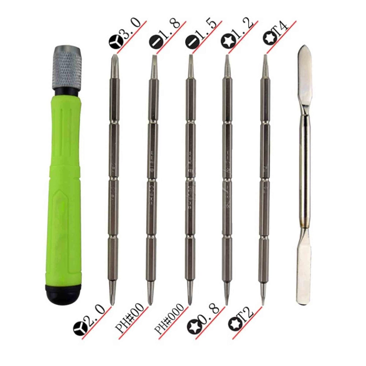 12 in 1 Multi-bits and Crowbar Interchangeable Screwdriver Repair Tool Set for Macbook Repairing