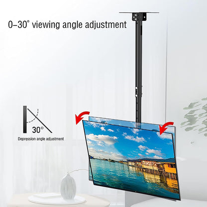 Premium Height & Angle Adjustable Ceiling TV Mount Stand for 26” to 60” TV