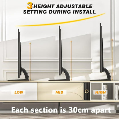 Universal Table Top Tv Stand for 19" to 45" Inch TV or Monitor Table Stand for LCD LED Flat TV with Mount and Height Adjustment, Weighting Capacity Upto 45 kgs