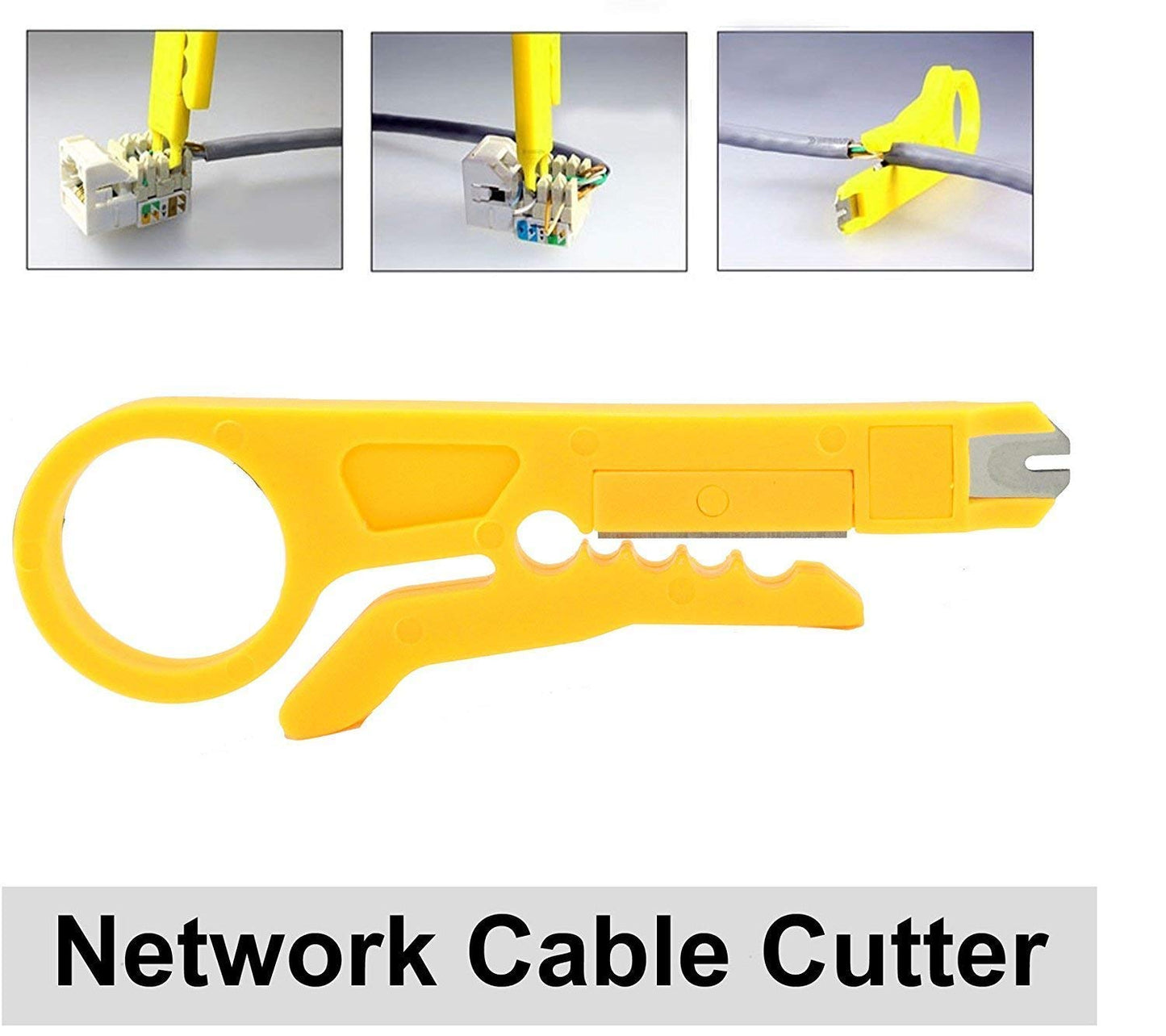 RJ45 Cable 3 in 1 Modular Crimping Tool for RJ45 RJ12 RJ11 UTP Cat5E/Cat6 LAN Cutter 4P4C 4P2C