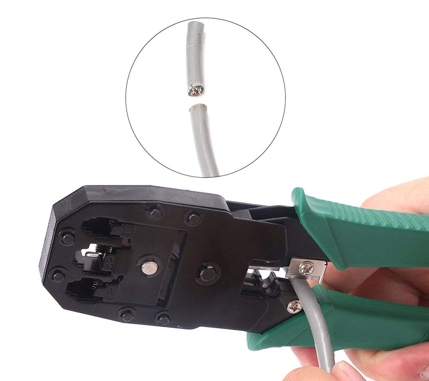 RJ45 Cable 3 in 1 Modular Crimping Tool for RJ45 RJ12 RJ11 UTP Cat5E/Cat6 LAN Cutter 4P4C 4P2C