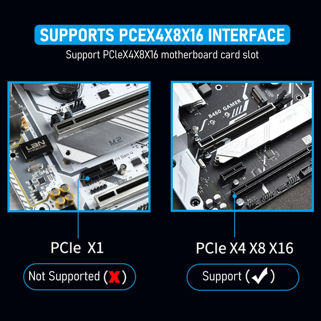M.2 NVMe to PCI-E X4 Adapter High Speed M.2 NVMe to PCI-E X4 Adapter Universal M.2 NVMe to PCI-E X4 Interface Compatible with M.2 NVme2230/2242/2260/2280