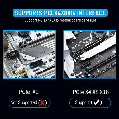 M.2 NVMe to PCI-E X4 Adapter High Speed M.2 NVMe to PCI-E X4 Adapter Universal M.2 NVMe to PCI-E X4 Interface Compatible with M.2 NVme2230/2242/2260/2280