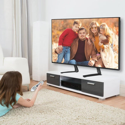 Universal Table Top Tv Stand for 19" to 45" Inch TV or Monitor Table Stand for LCD LED Flat TV with Mount and Height Adjustment, Weighting Capacity Upto 45 kgs