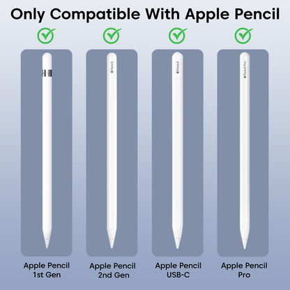 Replacement Tips for Apple Pencil Pro/2nd Gen/1st Gen/USB C, 6 Pack Apple Pencil Tips with Storage Case, Precise Control iPad Pen Tip, iPad Pro Pencil Tip Sets, Apple Pen Tip Sets