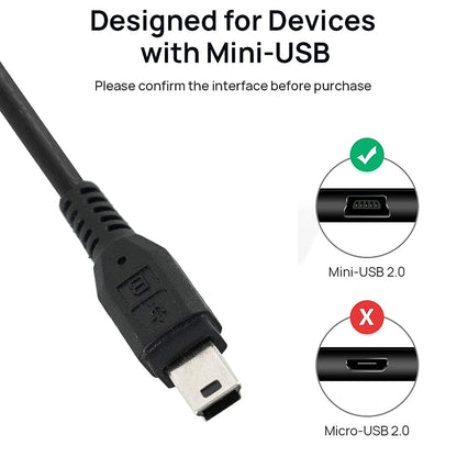 Hi-Lite Essentials V3 Mini USB Charging/Sync Cable for Camera, Hard disk, DVD Writers and other electronic Equipments