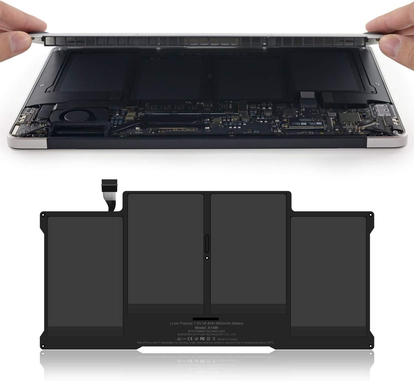 OEM Laptop Battery Compatible for MacBook Air 13 inch A1466 A1369 (2017, Early 2015, Early 2014, Mid 2013, Mid 2012, Mid 2011 and Late 2010 Version), fits A1377 A1405 A1496 Laptop Battery