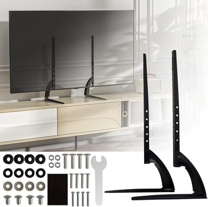 Universal Table Top Tv Stand for 19" to 45" Inch TV or Monitor Table Stand for LCD LED Flat TV with Mount and Height Adjustment, Weighting Capacity Upto 45 kgs