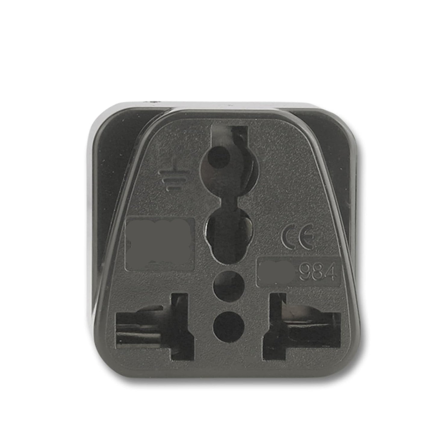 IEC C14 Male to Universal Female Socket Power Adapter | AC Adapter for PC, Servers, Monitors, Networking Equipment | 250V 10A | Pack of 2