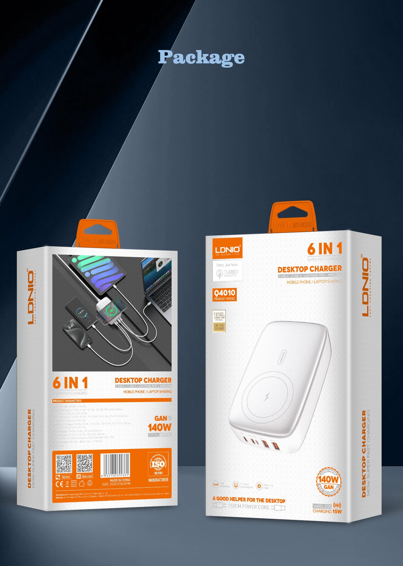 Ldnio 140W Multiport Desktop Charging Wireless Charger Q4010