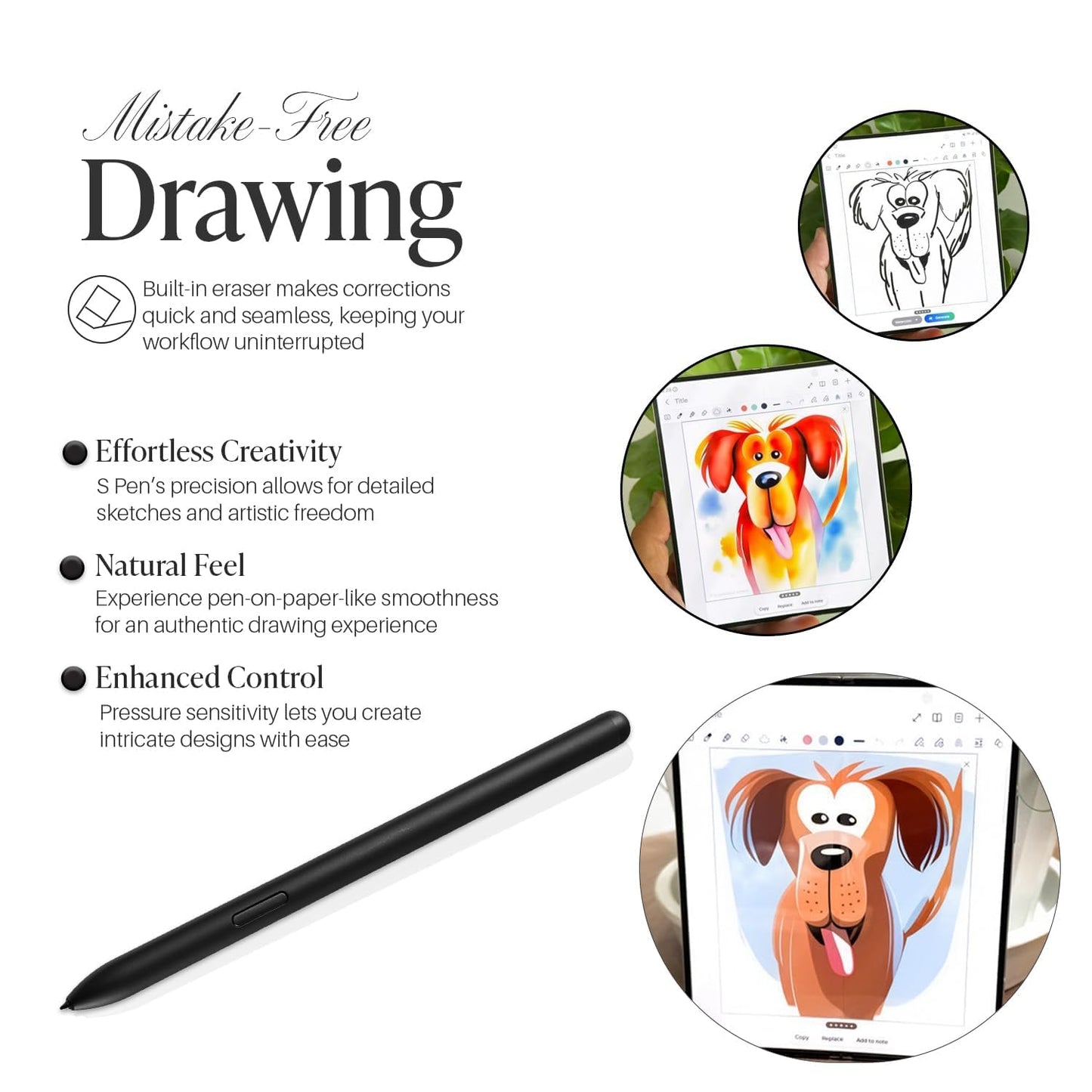 Stylus Pen for Samsung Galaxy Tab S6 Lite | Compatible S Pen with 4096 Pressure Levels | Works with SM-P610, SM-P615, SM-P610N (Oxford Gray) (Without Bluetooth)