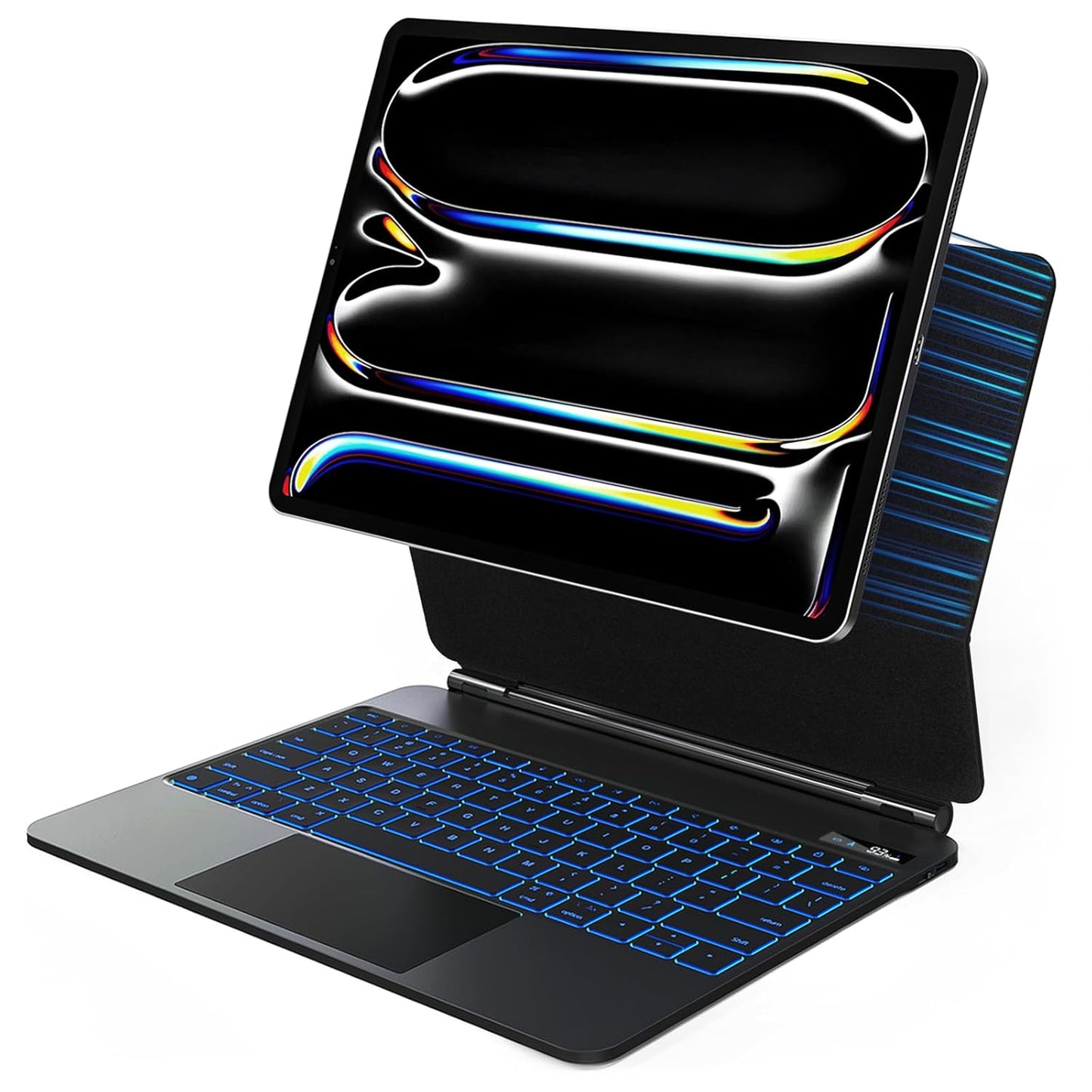Magic Keyboard Case for Apple iPad Pro 13 inch 2024/2025 M4/M5 | RGB Backlit with All Gesture Trackpad | Rechargeable, Bluetooth, Auto Sleep/Wake, Cantilever Design
