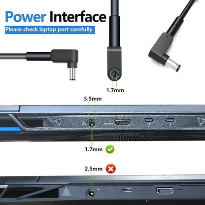 OEM Acer 280W 19.5V 14.36A AC Laptop charger for Acer Concept D, Predator Helios, Presator Triton
