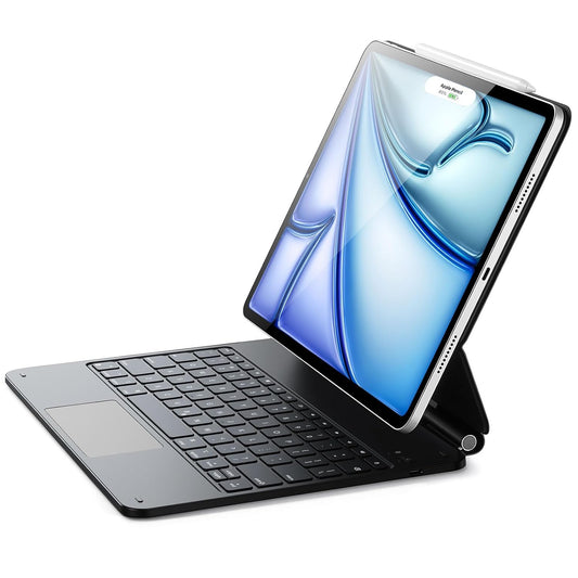 Magic Keyboard Case for Apple iPad Pro 13 inch 2024/2025 M4/M5 | RGB Backlit with All Gesture Trackpad | Rechargeable, Bluetooth, Auto Sleep/Wake, Cantilever Design