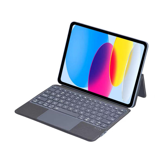 Wireless Bluetooth TouchPad Backlit Keyboard Case for iPad 11th Gen A16/10th Gen, iPad Air 11 M4/M2/M3(2026/2025/2024), iPad Pro 11 inch 4th/3rd/2nd/1st Gen, iPad Air 5th/4th Gen 10.9 inch | Grey
