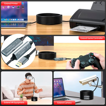 Neoport High Speed USB 3.0 Extension Cable Suitable for PTZ Camera, Hard Disk, Printers and other devices