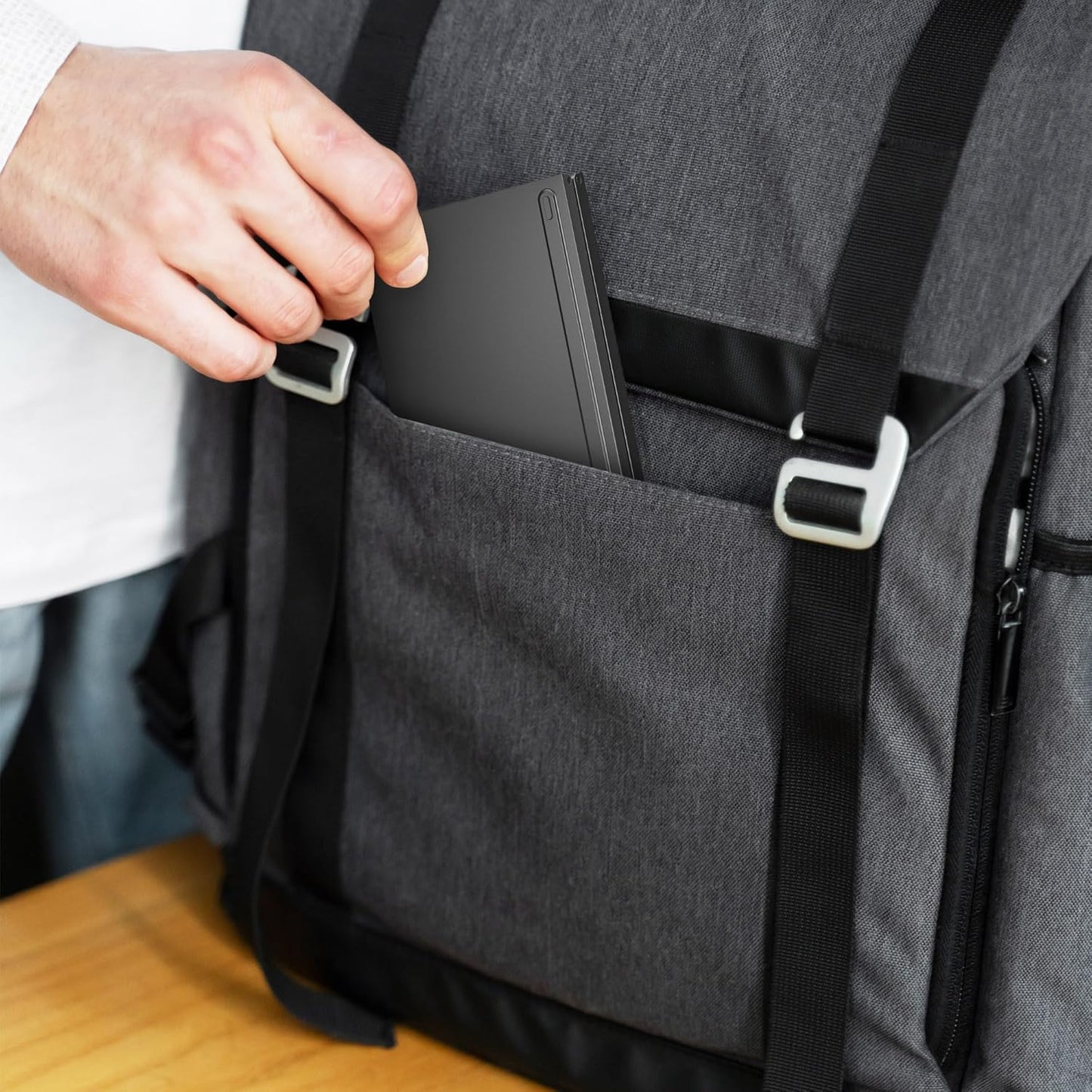 Portable Wireless Multi-Device Two Fold Foldable Keyboard with Phone Holder Bluetooth Handheld Multi-device Keyboard Compatible with Desktop, Laptop, Tablet, iPad, Mac Easy to Use,Plug and Play,Quick, Comfy Durable body  (Black)